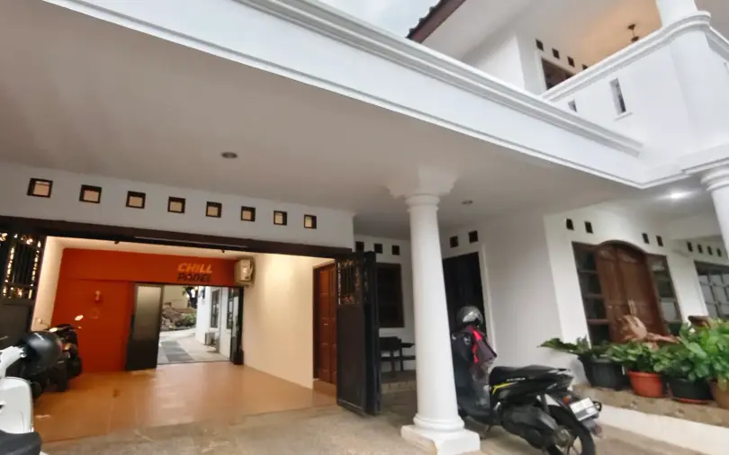 The house frontage